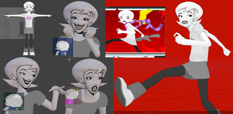 ROXY MODEL (blender)