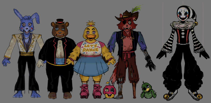 FNAF: HUSH PRESENT DAY ANIMATRONICS