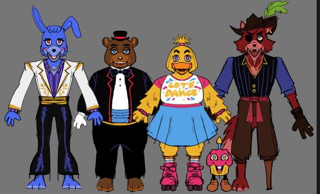 FNAF: HUSH GLORY DAYS ANIMATRONICS