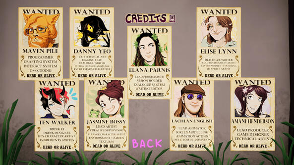 IN-GAME CREDITS